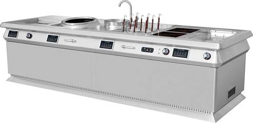 金佰特商用廚具明檔豪華多功能組合爐 引領(lǐng)廚房明檔新體驗(yàn)